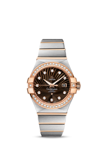 Omega Constellation Co-Axial 31 Stainless Steel / Red Gold / Diamond / Brown Supernova